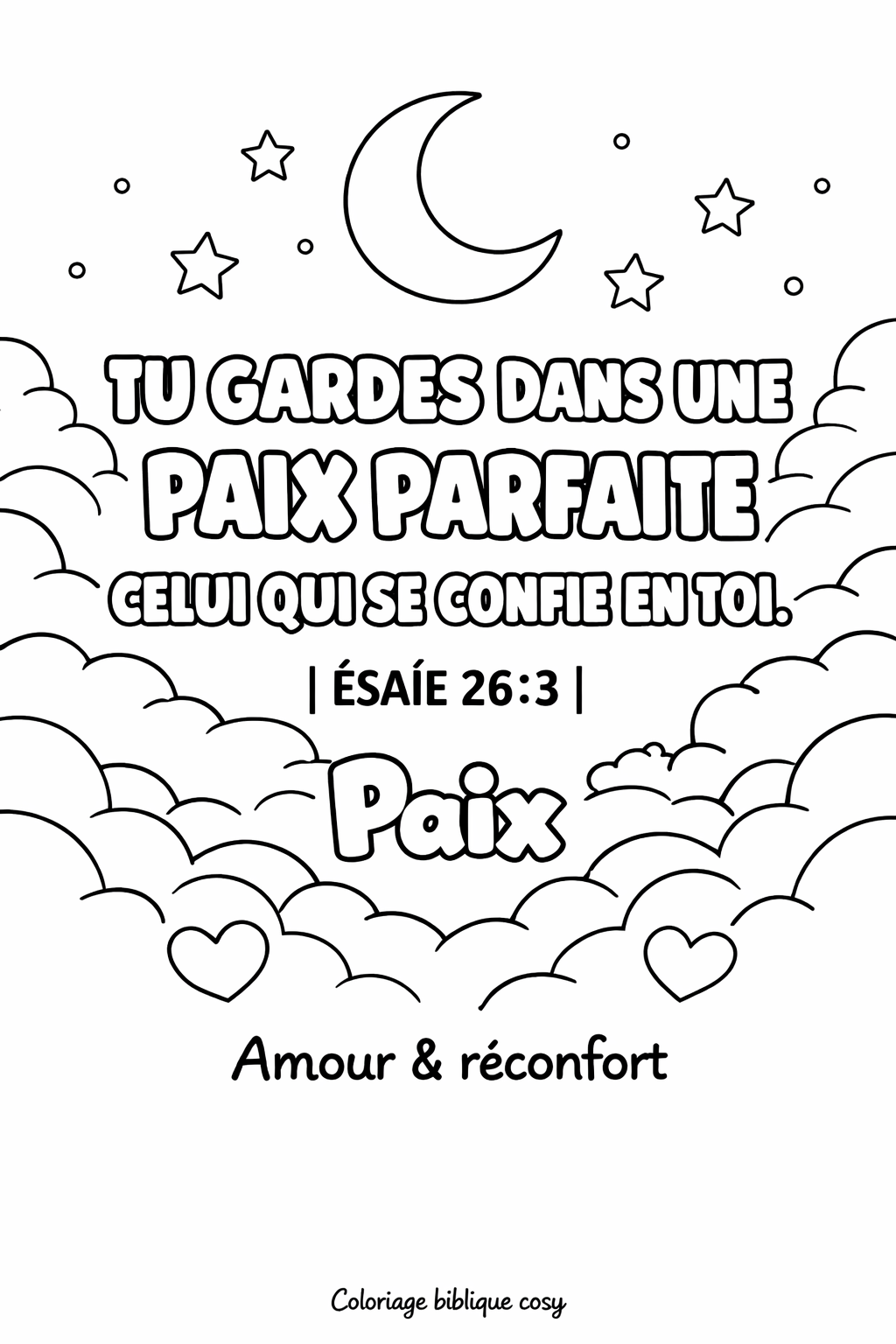 Coloriage Biblique Anti-Stress – 40 Versets Illustrés pour la Paix Intérieure (PDF à Imprimer)