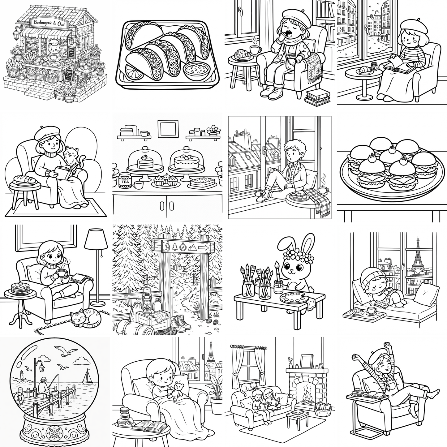 Mini Pack Découverte – 25 Coloriages Bold & Easy à Imprimer (2,99€)